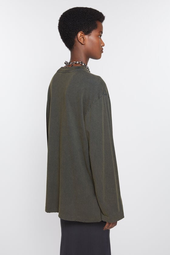 Acne Studios Logo-Langarm-T-Shirt Meist gekauft