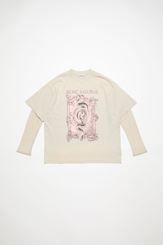 Acne Studios T-Shirt mit Siebdruck Kostenloser Versand