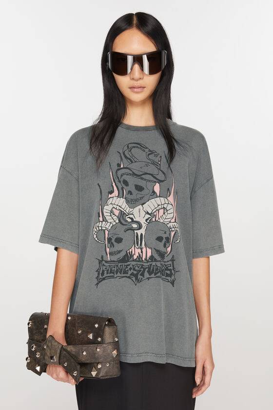 Acne Studios Bedrucktes T-Shirt – entspannte Passform