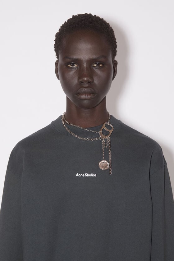 Acne Studios Langärmliges Logo-T-Shirt Valentinstagsangebot
