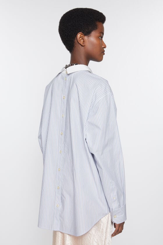 Acne Studios Gestreiftes Hemd mit Knopfleiste Online Outlet