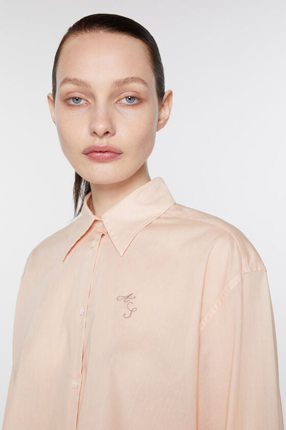 Acne Studios Shirt-Logo-Stickerei Blitzangebot