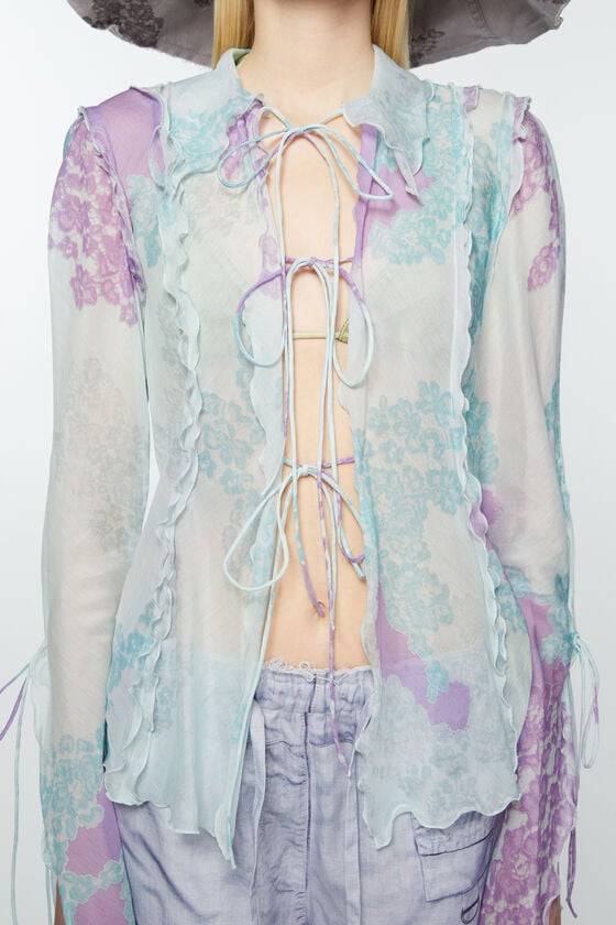 Acne Studios Bedruckte Bluse Räumungsverkauf