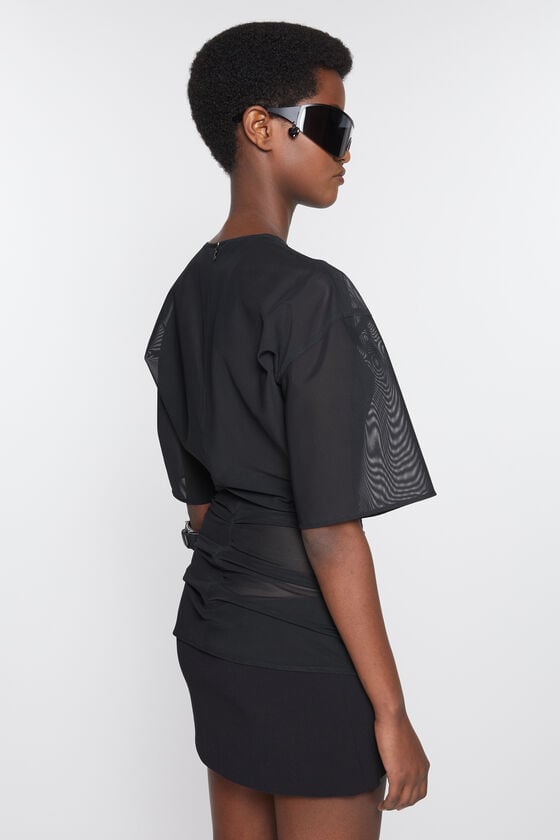 Acne Studios Mesh t-shirt Laufsteg-Show Kauf eins, bekomm eins gratis