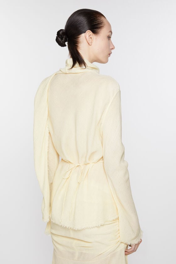 Acne Studios Bluse aus Crêpe mit Schal Riesige Ersparnisse