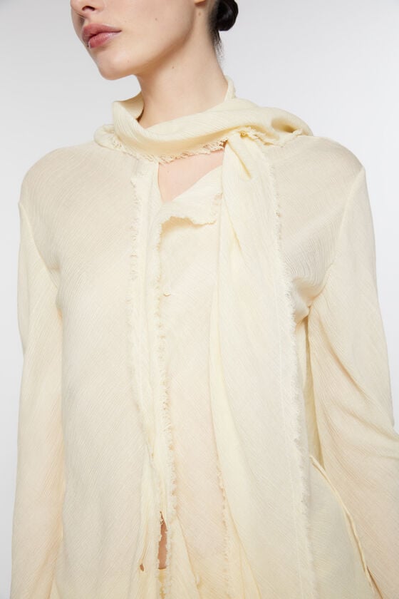 Acne Studios Bluse aus Crêpe mit Schal Riesige Ersparnisse