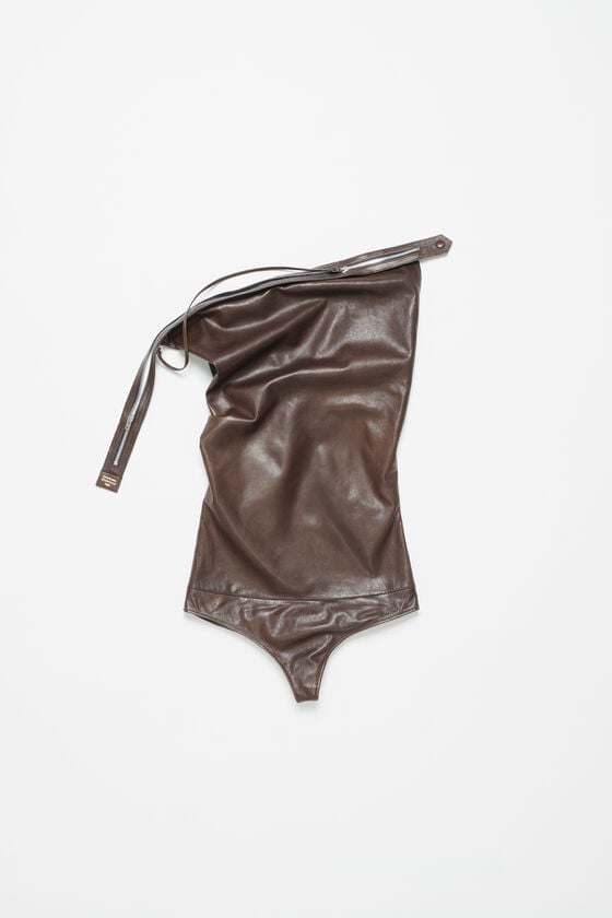 Acne Studios Bodysuit aus Leder Laufsteg-Show VIP-Rabatte