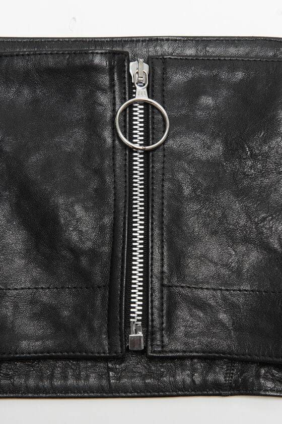 Acne Studios Leather bustier top Laufsteg-Show Tiefpreis