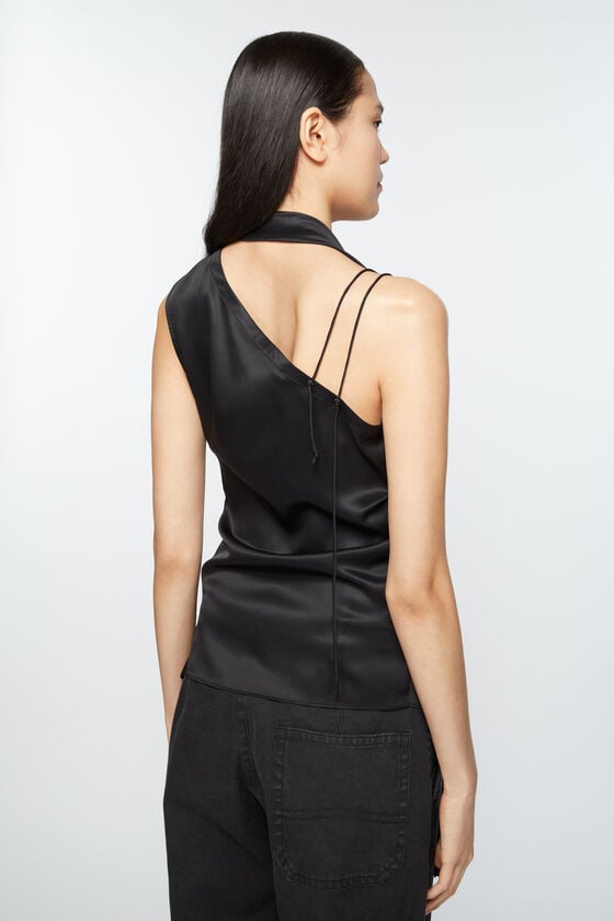 Acne Studios Wickelbluse mit Fransen Kostenlose Rückgabe