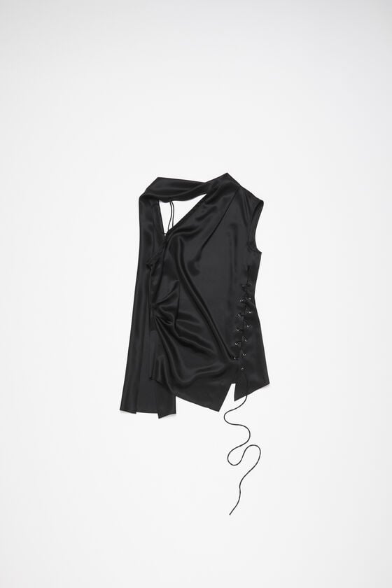 Acne Studios Wickelbluse mit Fransen Kostenlose Rückgabe