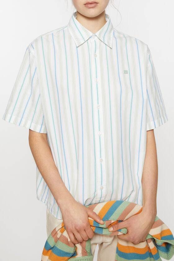 Acne Studios Gestreiftes Hemd mit Knopfleiste Unisex Begrenzte Freigabe