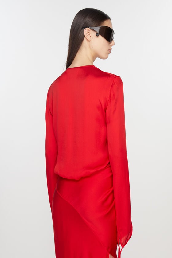 Acne Studios Fließende Seidenbluse Laufsteg-Show Letzte 2 Tage