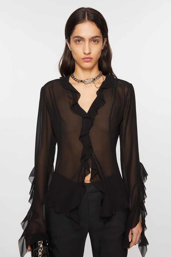 Acne Studios Bluse mit Rüschen