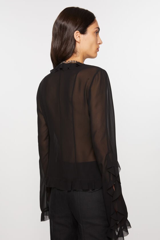Acne Studios Bluse mit Rüschen Bis zu 60% Rabatt