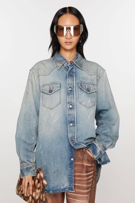 Acne Studios Jeanshemd – entspannte Passform