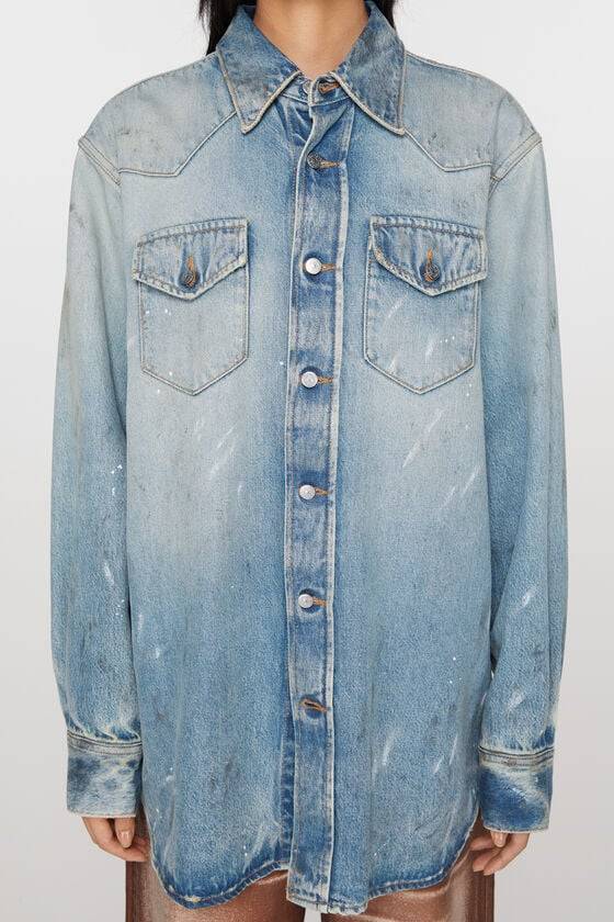 Acne Studios Jeanshemd – entspannte Passform Bis zu 65% Rabatt