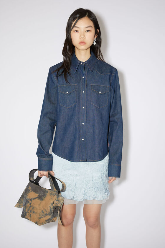Acne Studios Jeanshemd mit Knopfleiste