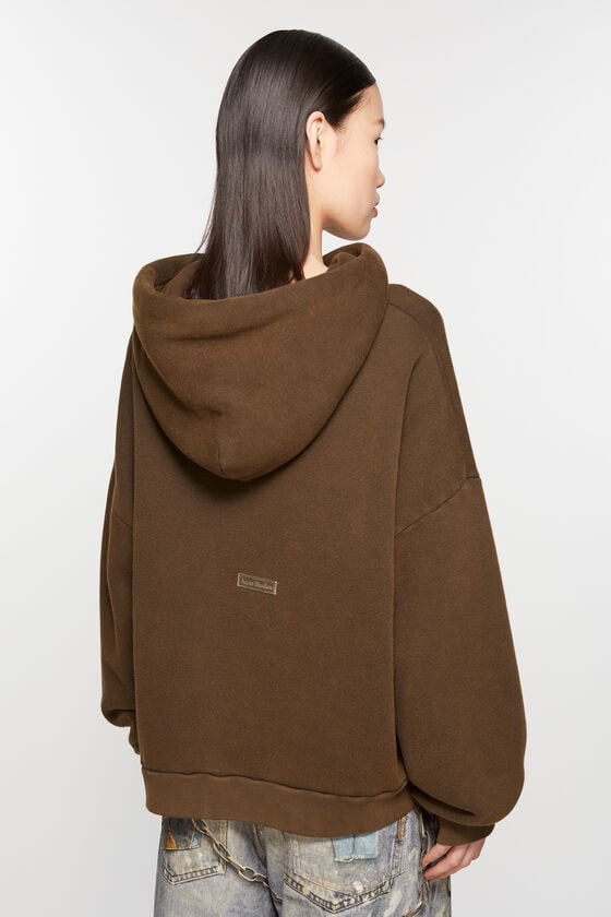 Acne Studios Sweatshirt mit Kapuze und Logoaufnäher Riesige Rabatte