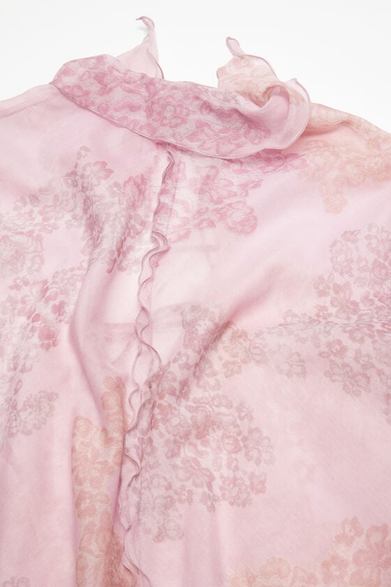 Acne Studios Bedrucktes Kleid aus Chiffon Sonderangebot