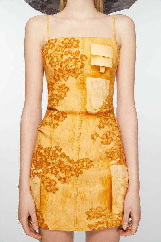 Acne Studios Trägerkleid mit Trompe-l'oeil-Print Online Shopping