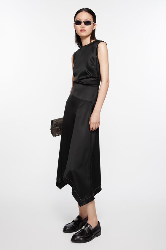 Acne Studios Ärmelloses Kleid aus Satin Black Friday