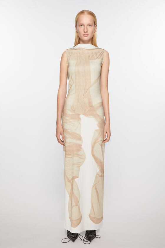 Acne Studios Bedrucktes langes Kleid Laufsteg-Show