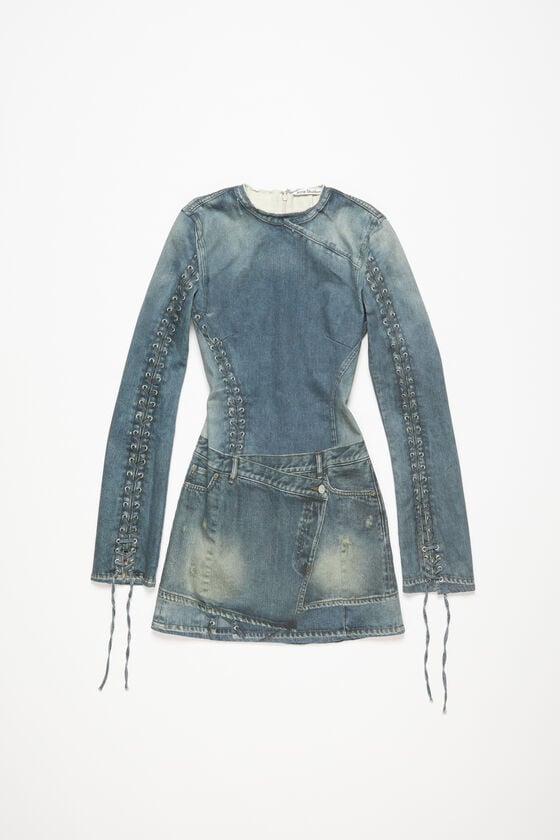 Acne Studios Bedrucktes Kleid Neueste Mode