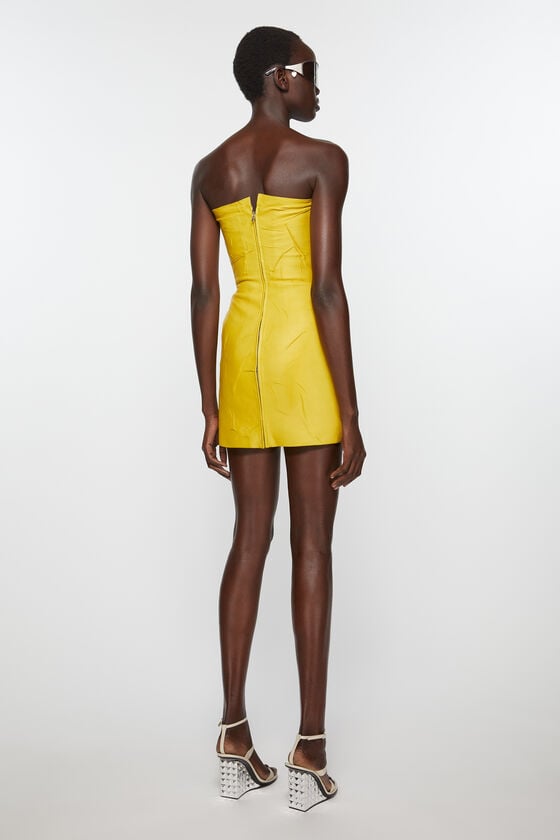 Acne Studios Bustierkleid aus Leder Laufsteg-Show Räumungsverkauf