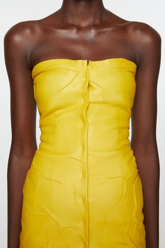 Acne Studios Bustierkleid aus Leder Laufsteg-Show Räumungsverkauf