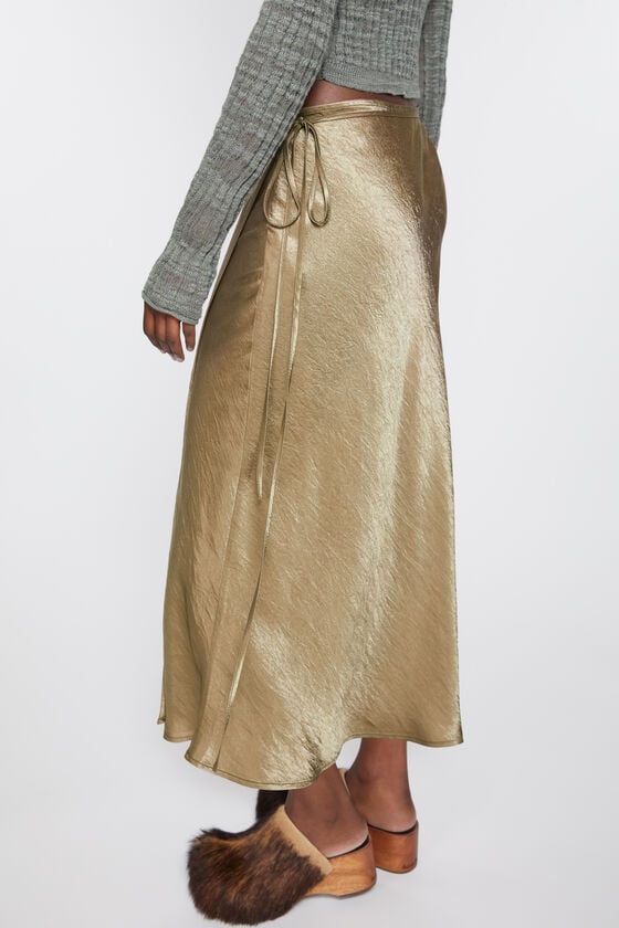 Acne Studios Wickelrock aus Satin Fabrik Onlineshop