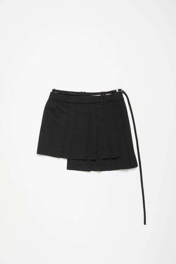 Acne Studios Asymmetrischer Faltenrock Rabatt