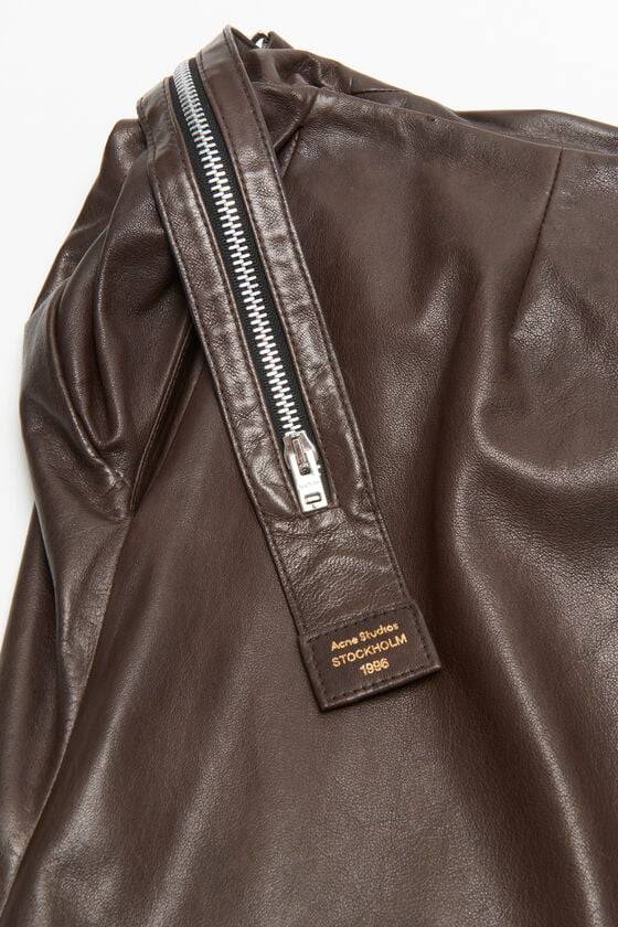 Acne Studios Leather zipper tape skirt Laufsteg-Show Großer Ausverkauf