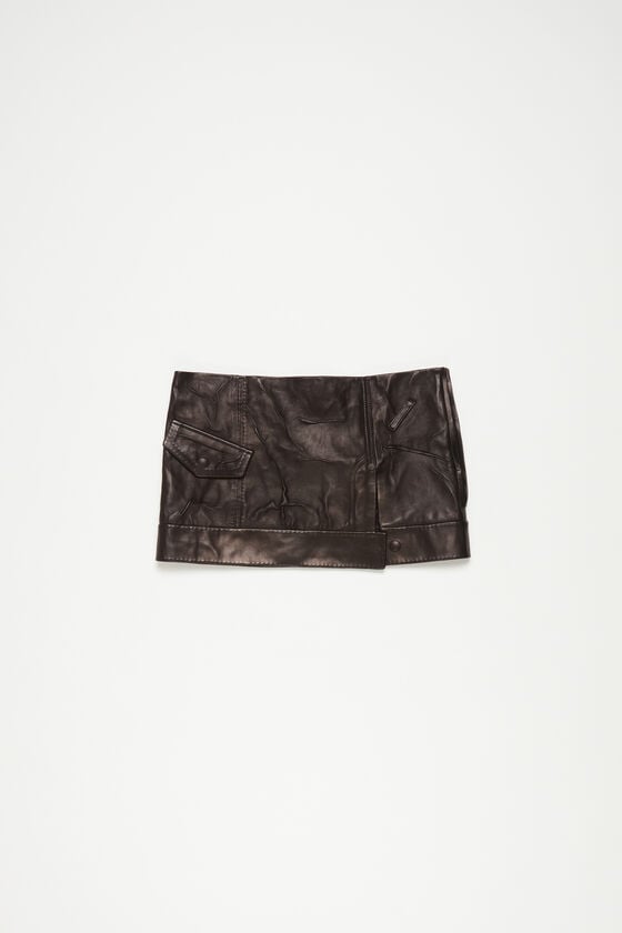 Acne Studios Minirock aus Knitterleder Laufsteg-Show Valentinstagsangebot