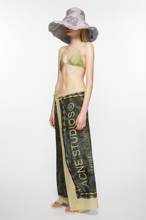 Acne Studios Bedruckte zweiteilige Badebekleidung Top Angebot
