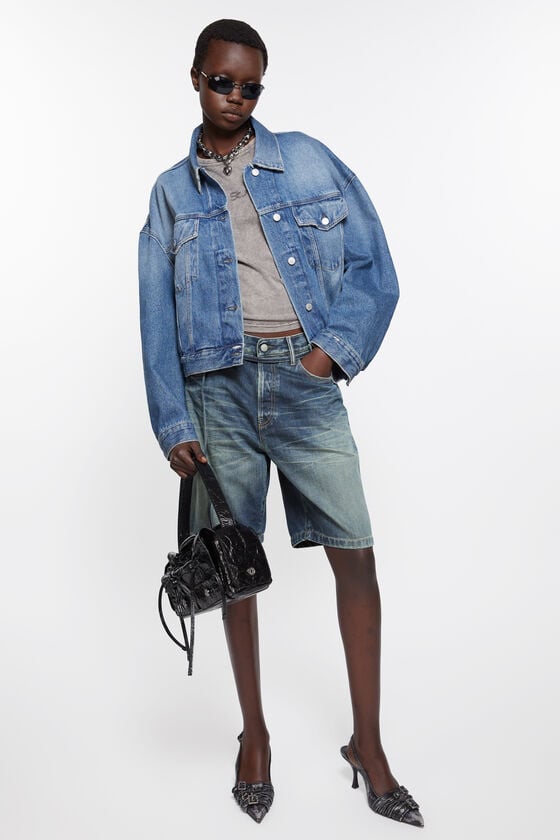 Acne Studios Denim-Shorts mit lockerer Passform Neueste Mode