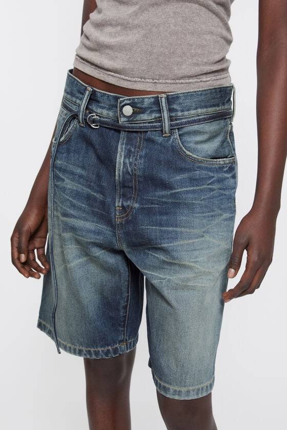 Acne Studios Denim-Shorts mit lockerer Passform Neueste Mode