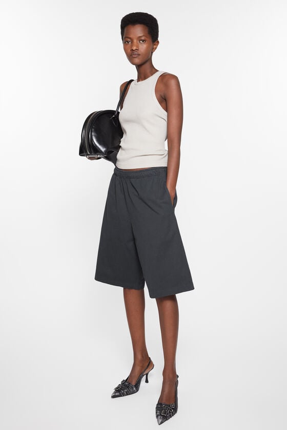 Acne Studios Jerseyshorts mit Logo-Stempel Blitzangebot