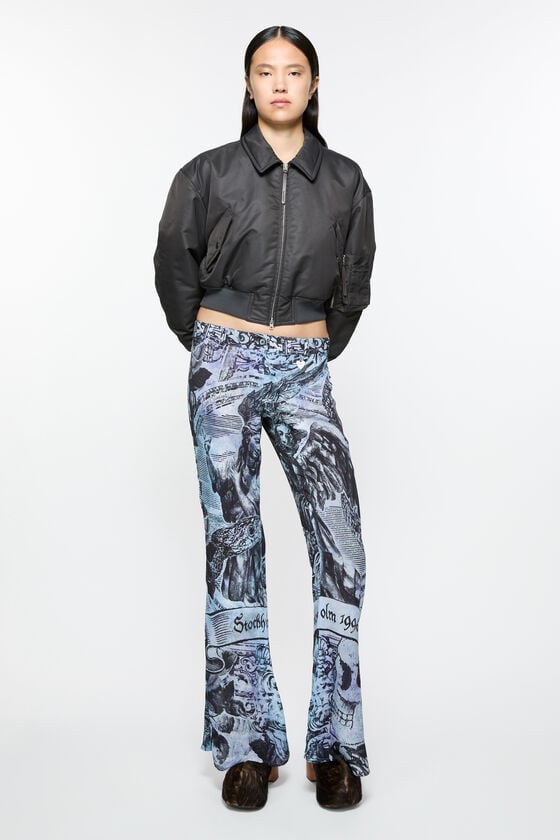Acne Studios Bedruckte Hose Begrenzte Freigabe