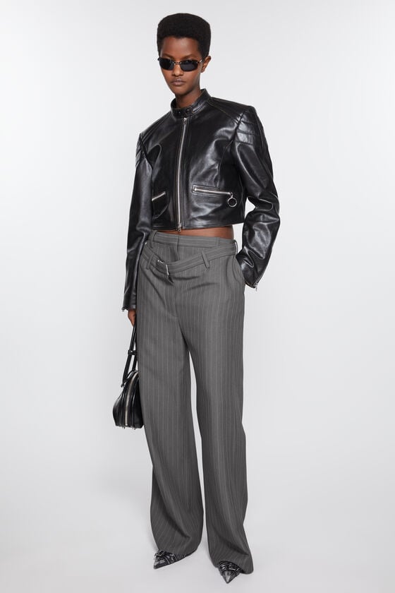 Acne Studios Dekonstruierte Nadelstreifenhose Neueste Stile