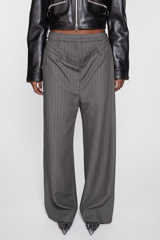 Acne Studios Dekonstruierte Nadelstreifenhose Neueste Stile