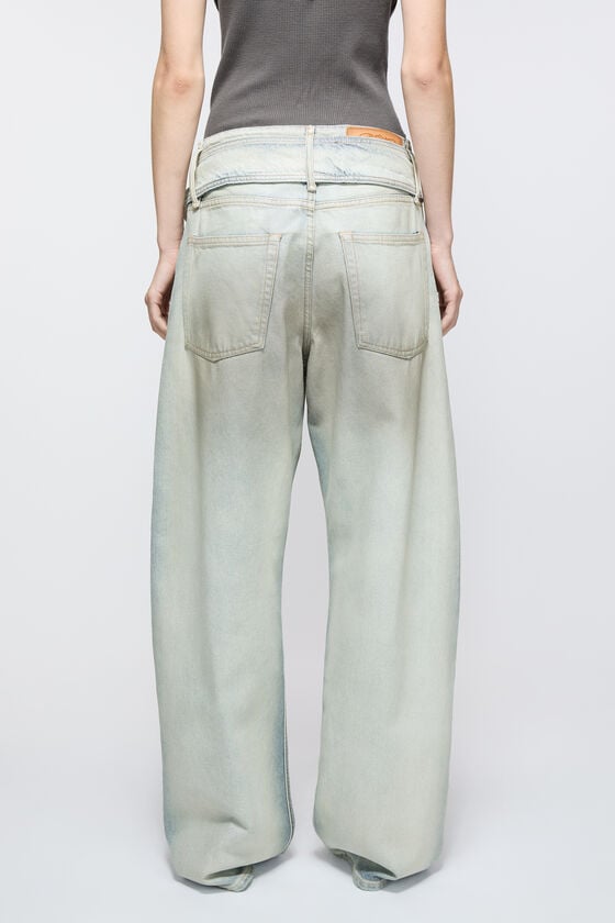 Acne Studios Coated denim trousers Bis zu 60% Rabatt