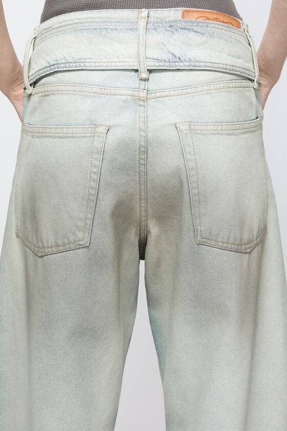 Acne Studios Coated denim trousers Bis zu 60% Rabatt