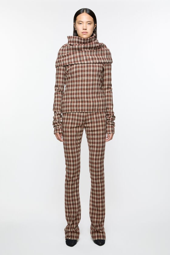 Acne Studios Check tailored trousers Laufsteg-Show Bis zu 65% Rabatt