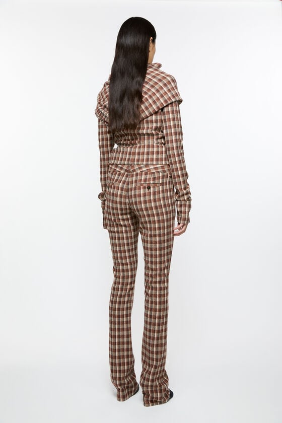 Acne Studios Check tailored trousers Laufsteg-Show Bis zu 65% Rabatt