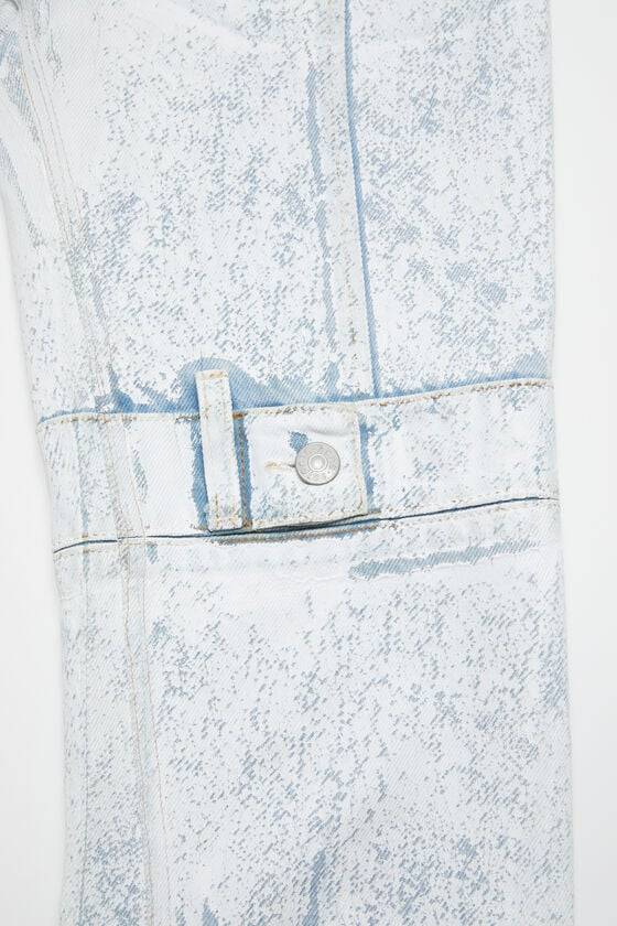 Acne Studios Bedruckte Jeans – Slim Fit Laufsteg-Show Speichern exportieren