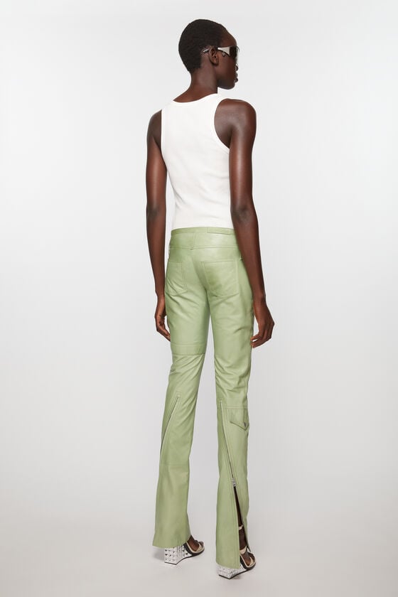 Acne Studios Lederhosen Laufsteg-Show Im Verkauf