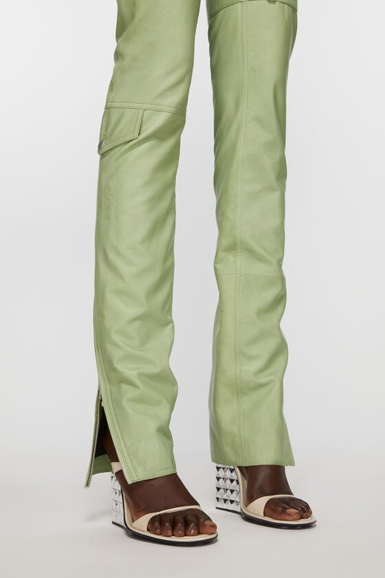 Acne Studios Lederhosen Laufsteg-Show Im Verkauf