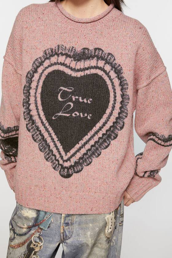 Acne Studios Bedruckter Pullover aus Wollmischung Auslauf