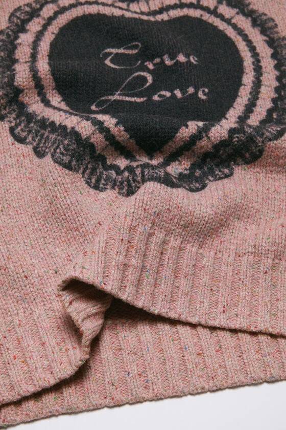 Acne Studios Bedruckter Pullover aus Wollmischung Auslauf
