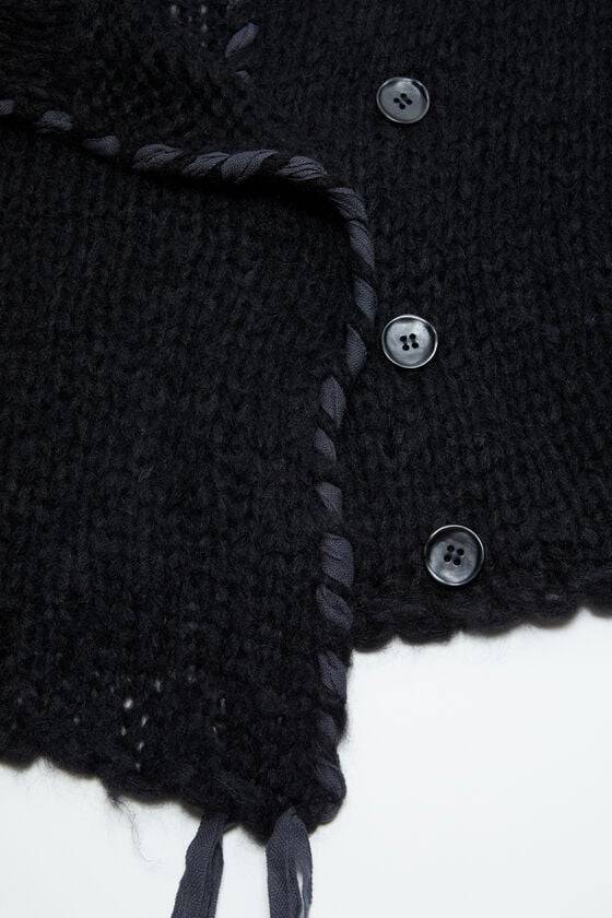 Acne Studios Strickjacke mit Schnürung Schlussverkauf